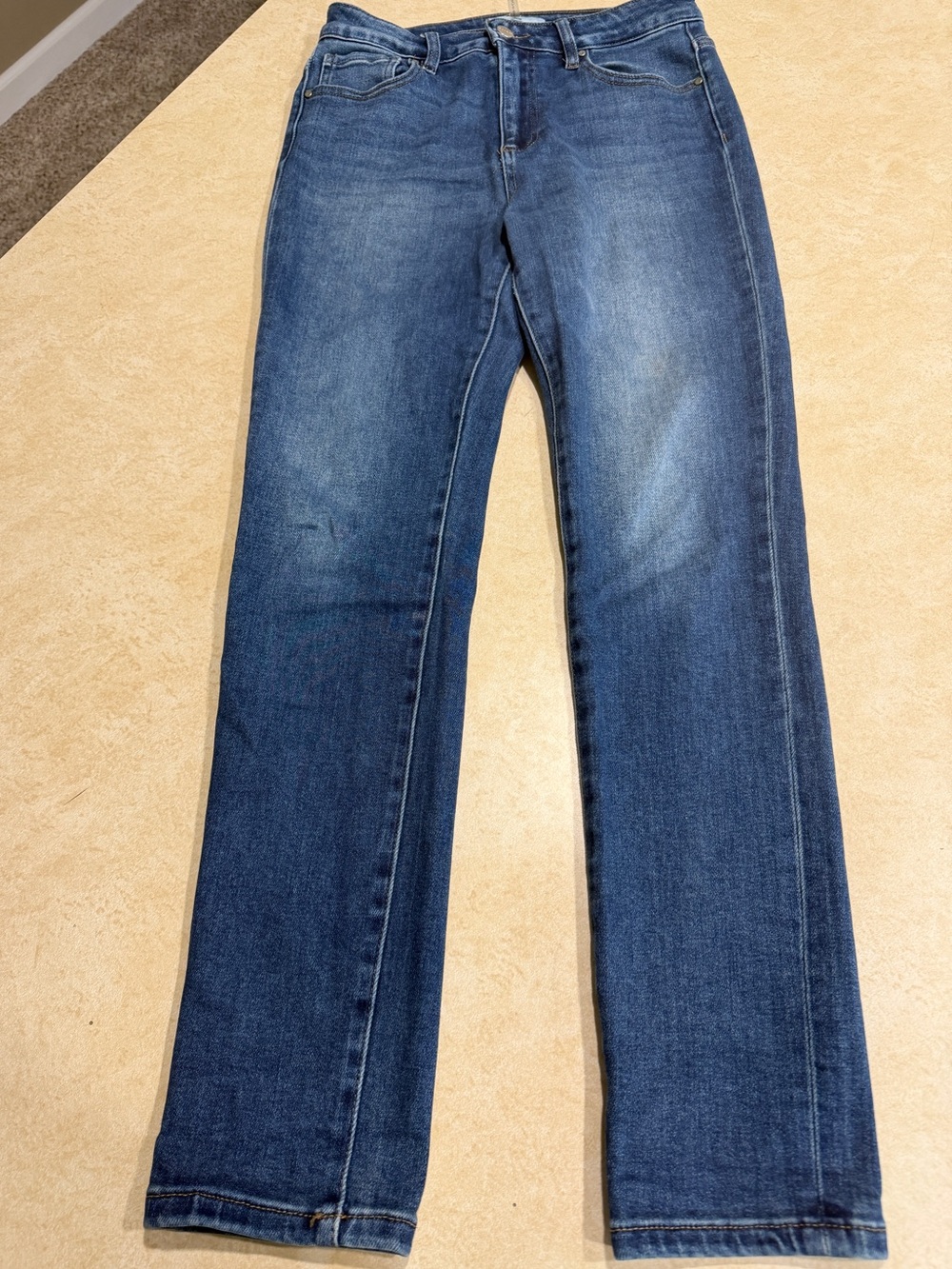Risen Jeans Womens High Rise Skinny Dark Wash Stretch Denim